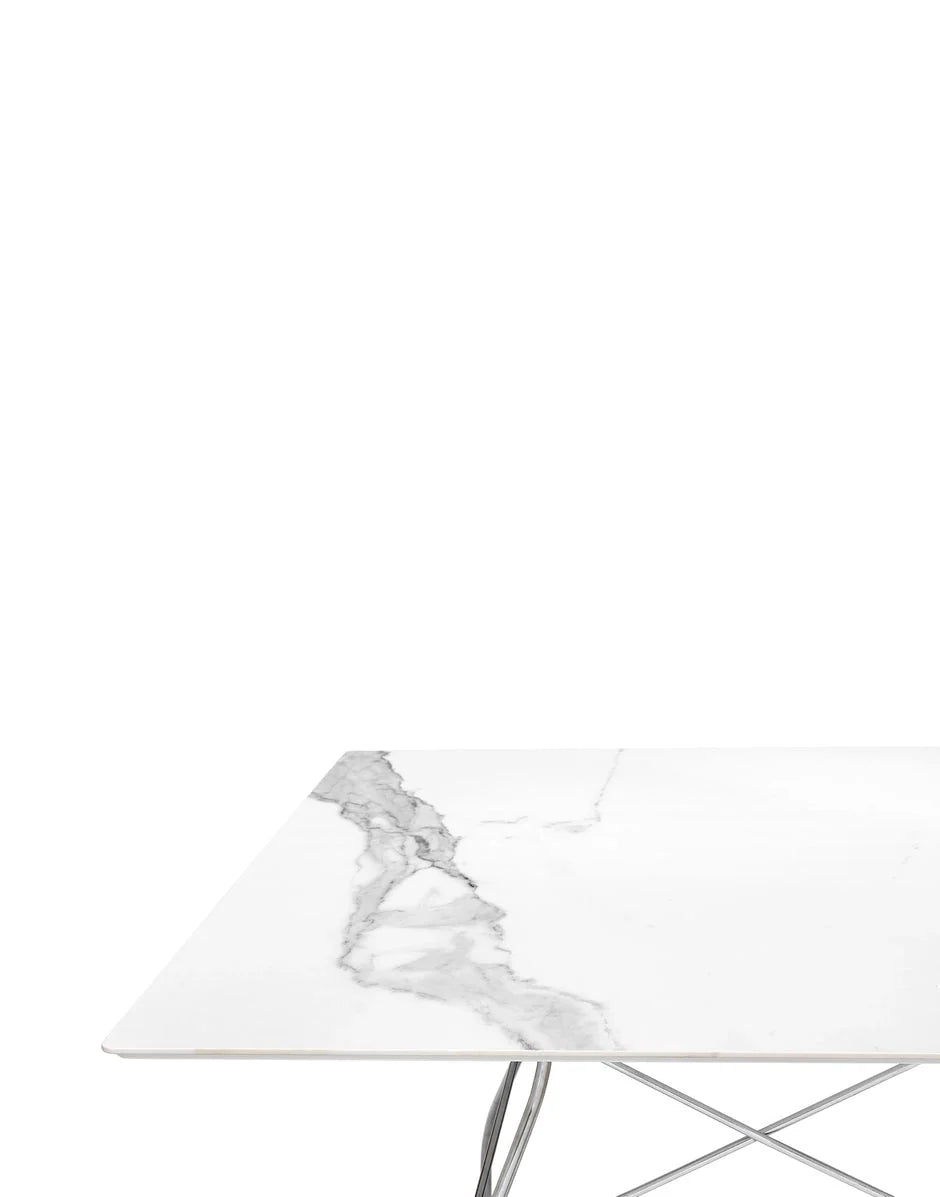 [product_category]-Kartell Glossy Table Square Marble, Chrome/White-Kartell-8058967253863-04590MB-KAR-2