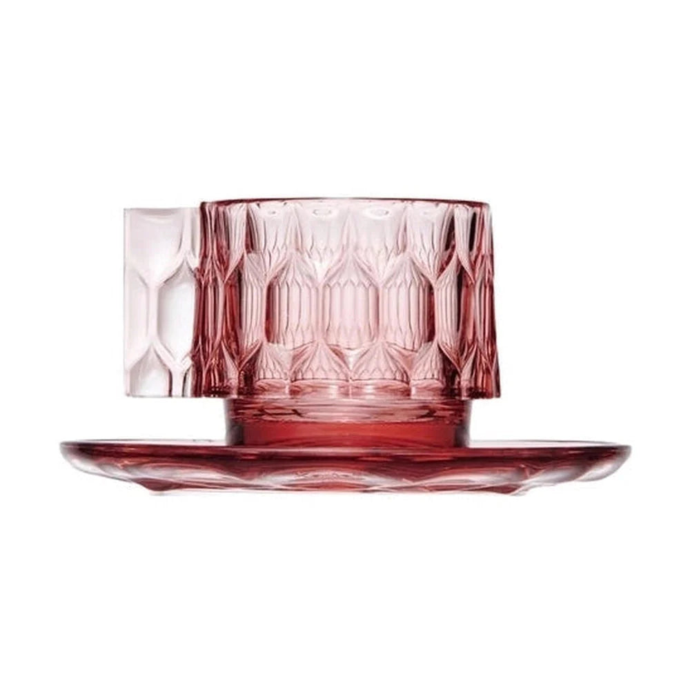 [product_category]-Kartell Jellies Family Set Of 4 Coffee Cups, Pink-Kartell-8058967228717-01582E9-KAR-1