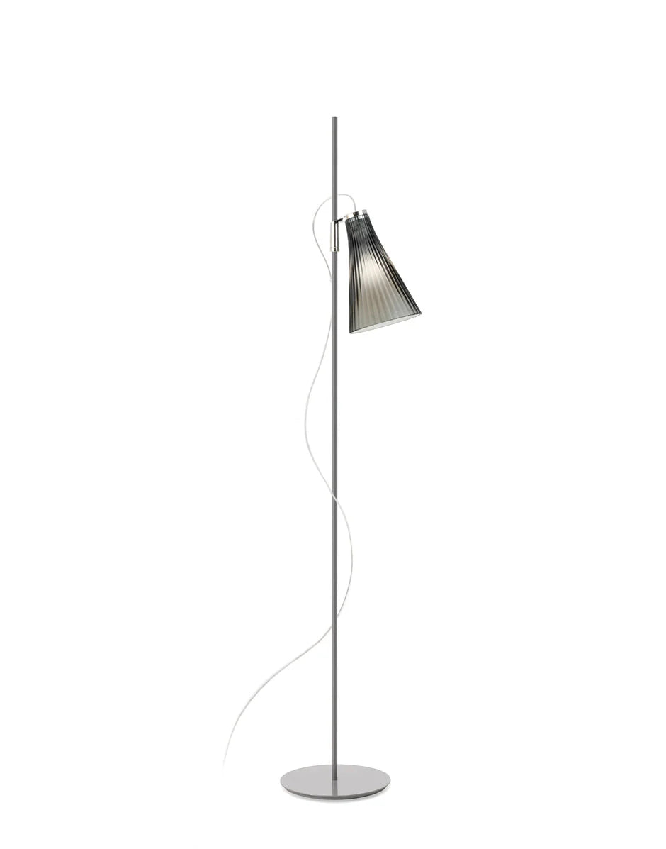 [product_category]-Kartell K Lux Floor Lamp, Grey Stand/Smoke-Kartell-8058967334029-09425GF-KAR-1