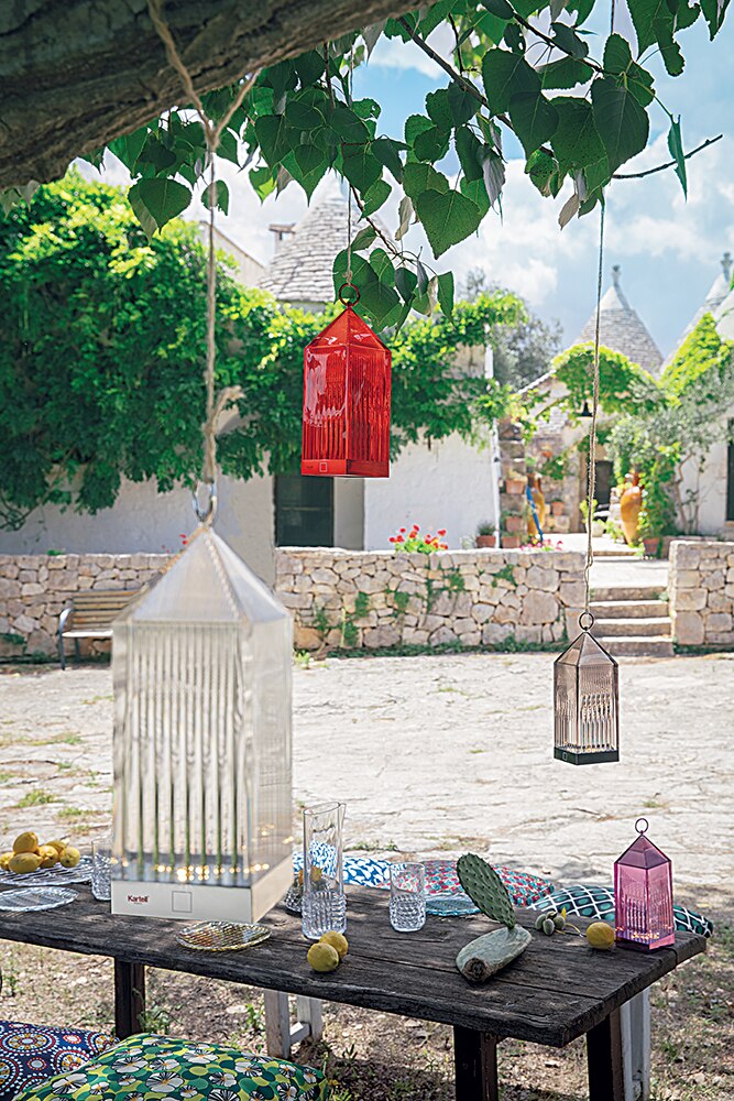 [product_category]-Kartell Lantern Table Lamp, Red-Kartell-8058967267952-09335RO-KAR-4