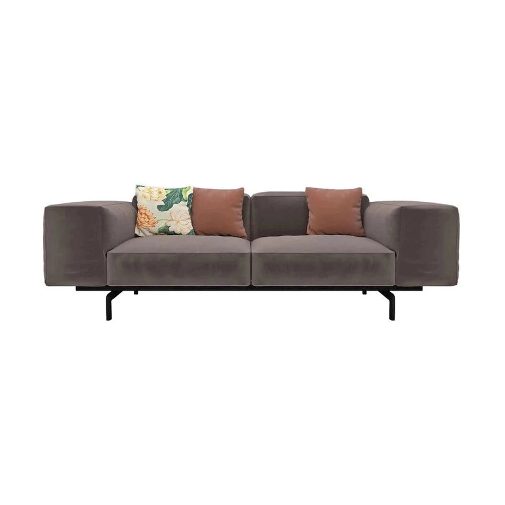 [product_category]-Kartell Largo 2 Seater Sofa Velvet, Taupe-Kartell-8058967257410-0715550-KAR-1