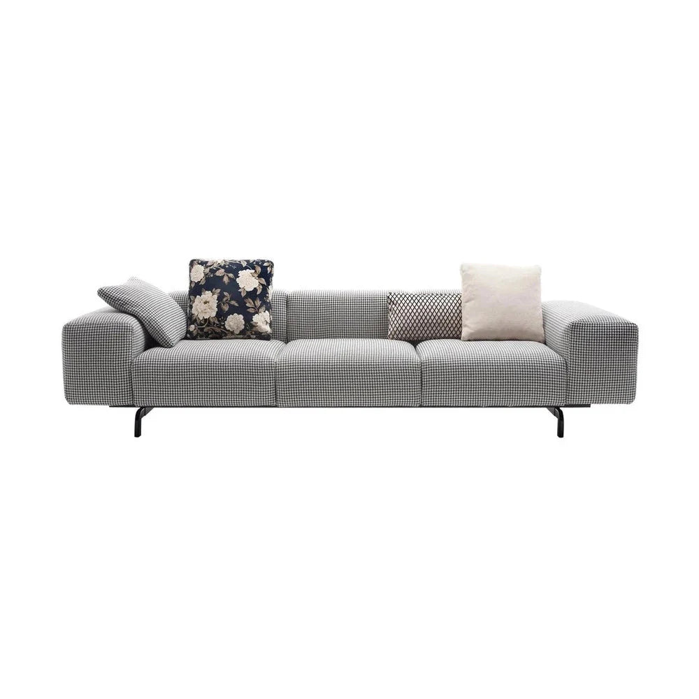 [product_category]-Kartell Largo 3 Seater Sofa Pied De Poule, Grey-Kartell-8058967229189-07160TG-KAR-1