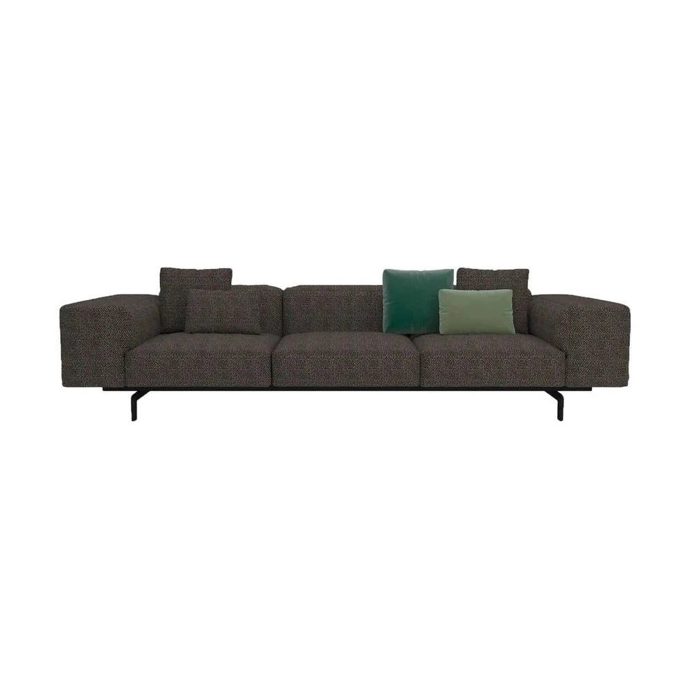 [product_category]-Kartell Largo 3 Seater Sofa Pied De Poule, Taupe-Kartell-8058967244557-07160G3-KAR-1
