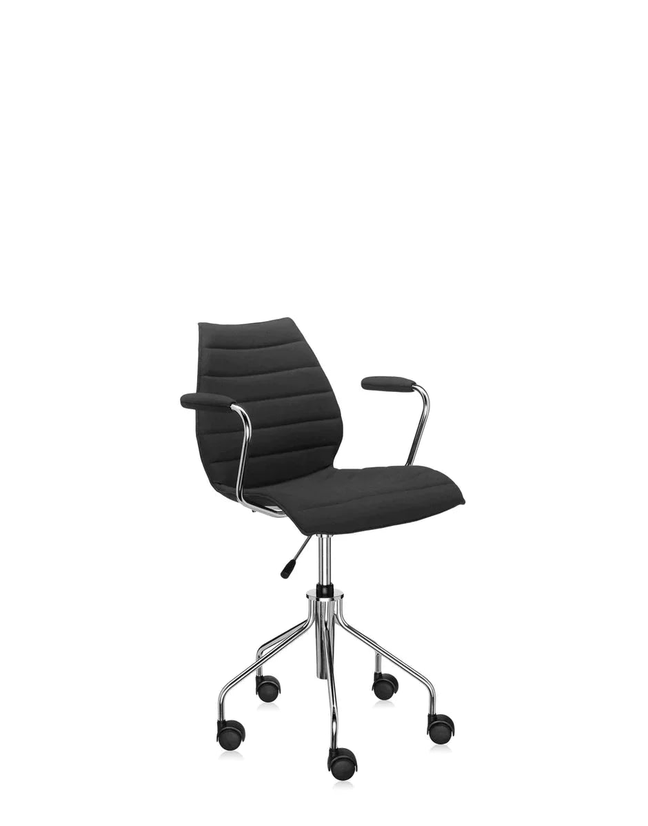 [product_category]-Kartell Maui Soft Trevira Armchair, Black-Kartell-8058967176490-02897BB-KAR-8