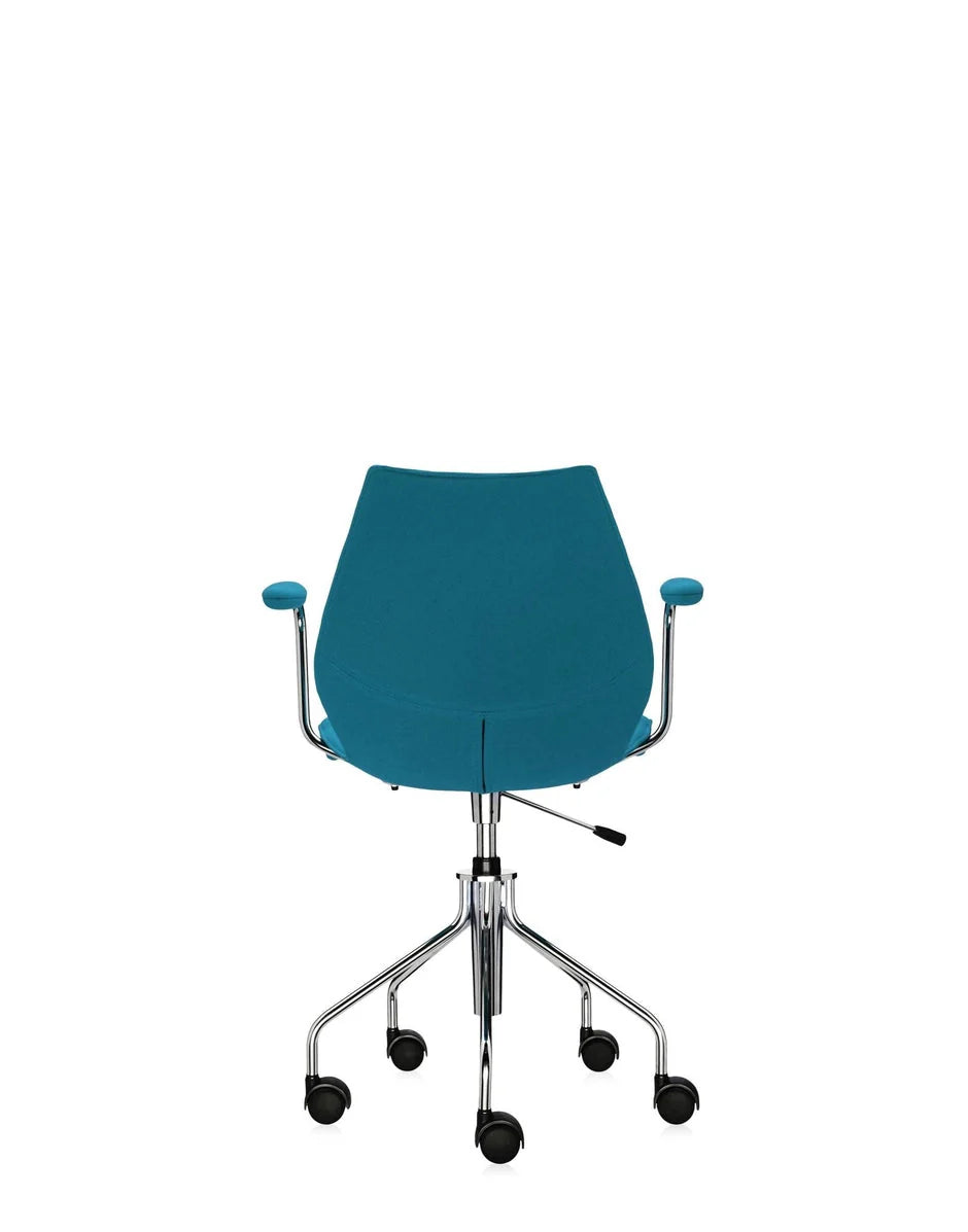 [product_category]-Kartell Maui Soft Trevira Armchair, Teal Blue-Kartell-8058967176414-02897RR-KAR-4