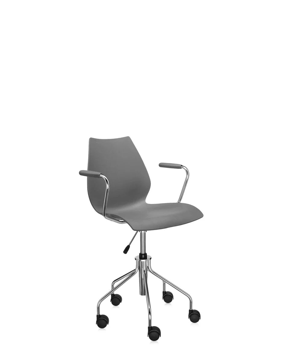 [product_category]-Kartell Maui Swivel Armchair, Charcoal-Kartell-8058967037395-028791M-KAR-2