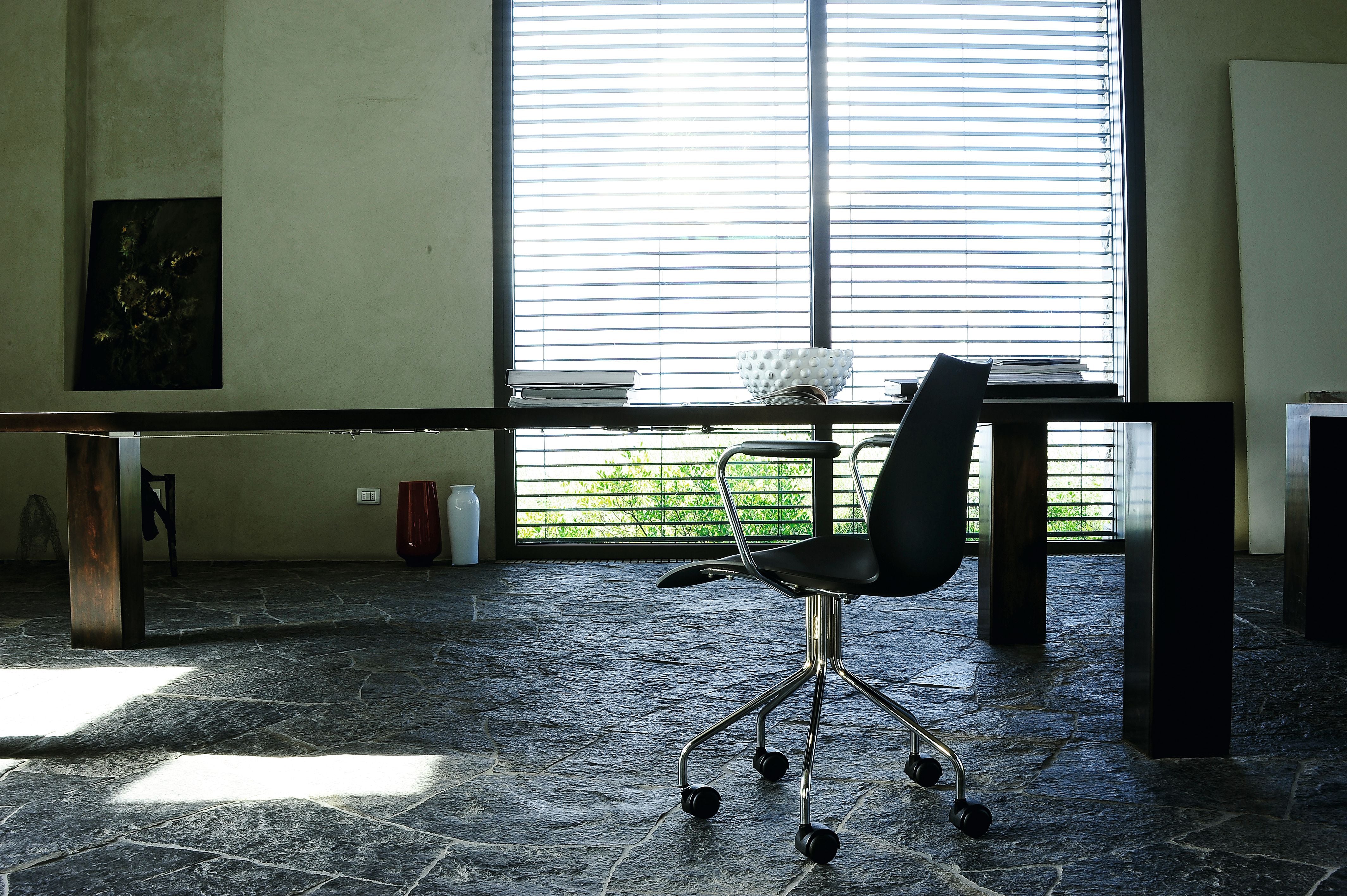 [product_category]-Kartell Maui Swivel Armchair, Charcoal-Kartell-8058967037395-028791M-KAR-9