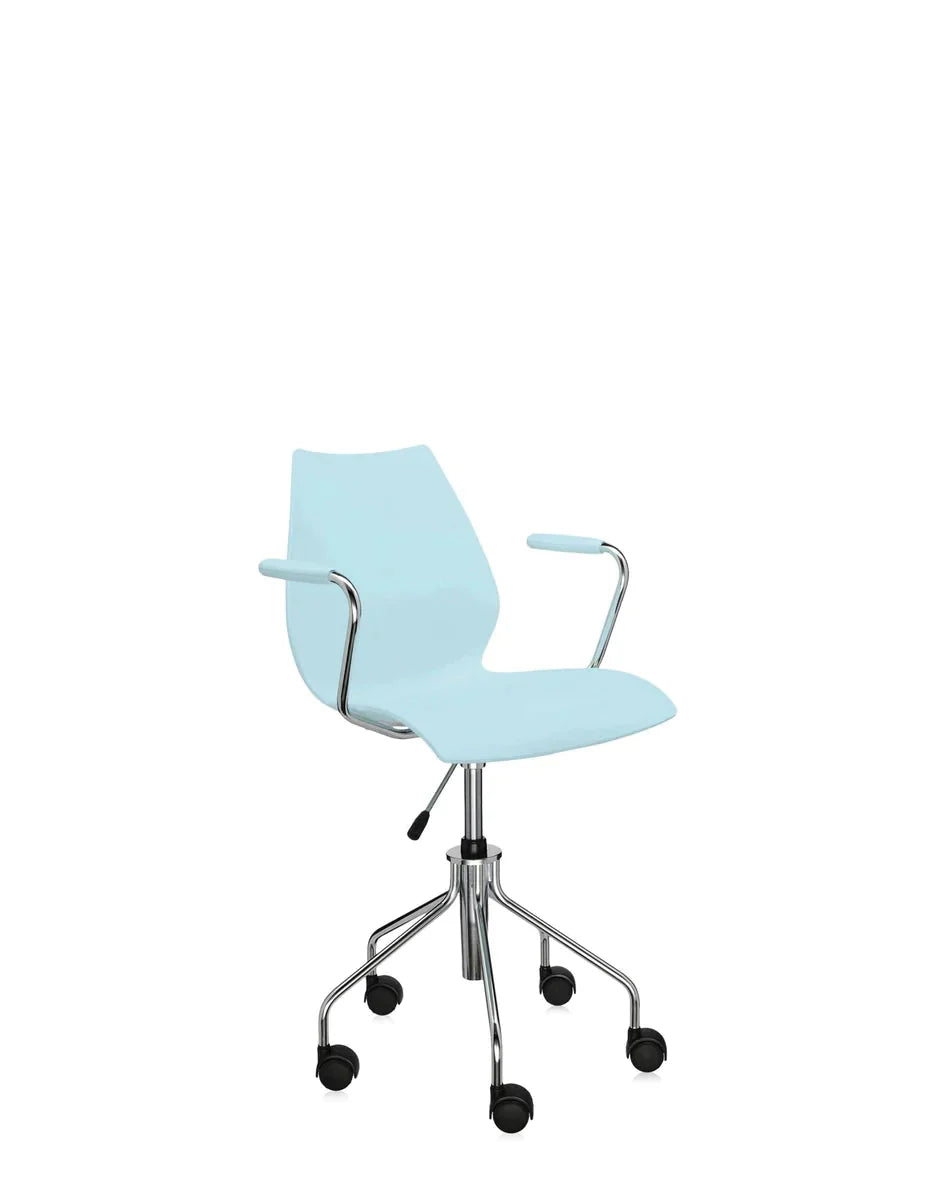 [product_category]-Kartell Maui Swivel Armchair, Light Blue-Kartell-8058967037463-028798M-KAR-11