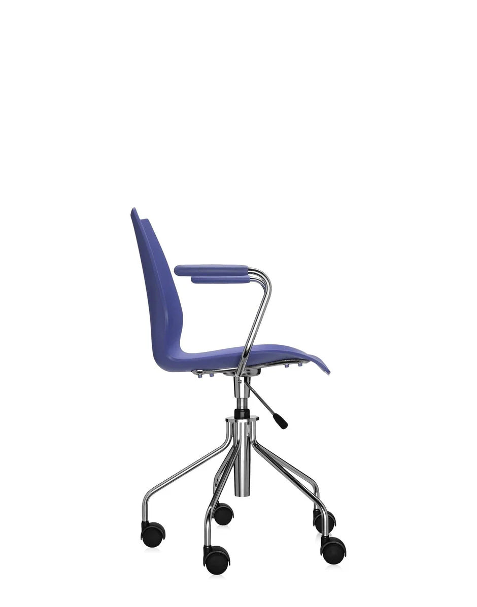 [product_category]-Kartell Maui Swivel Armchair, Navy Blue-Kartell-8058967037418-028793M-KAR-3