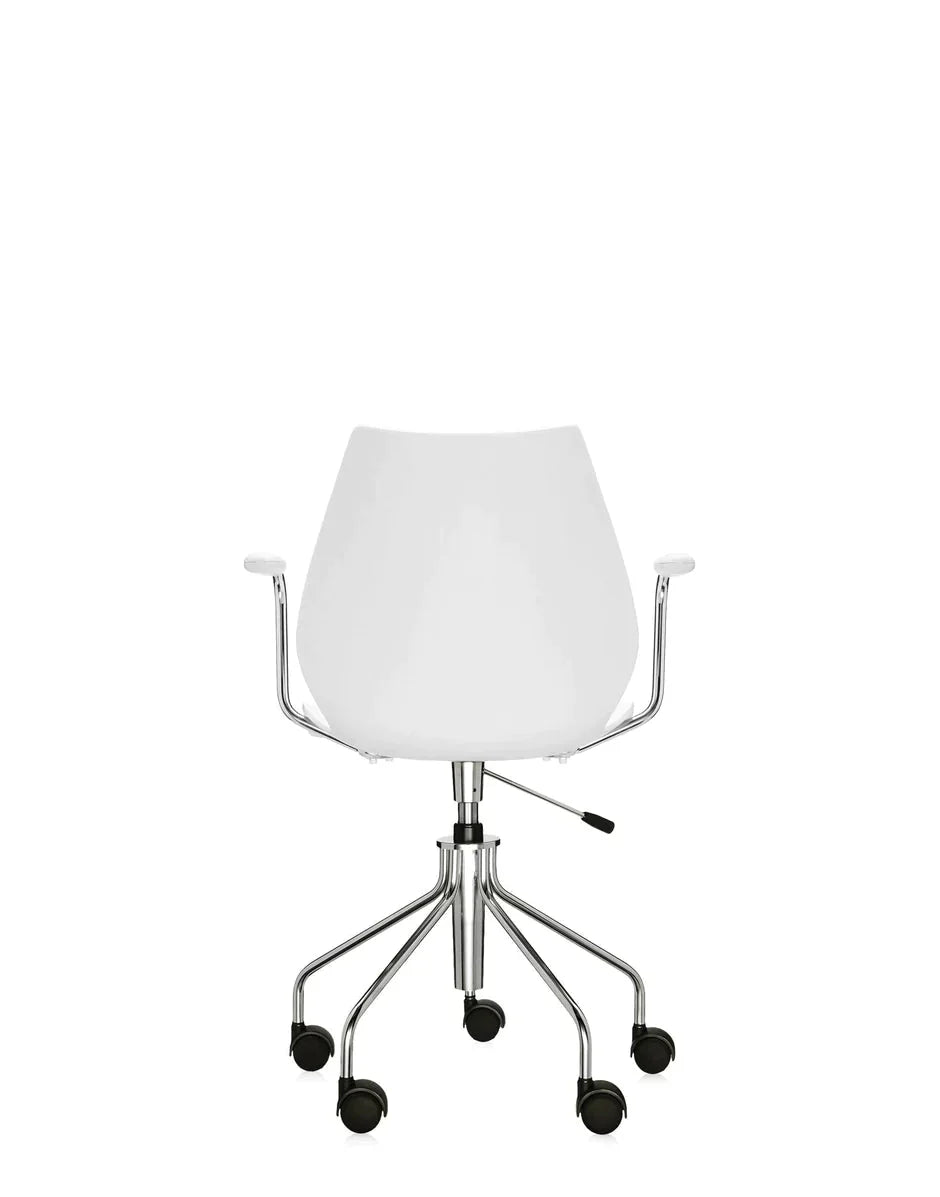 [product_category]-Kartell Maui Swivel Armchair, Zinc White-Kartell-8058967037401-028792M-KAR-13