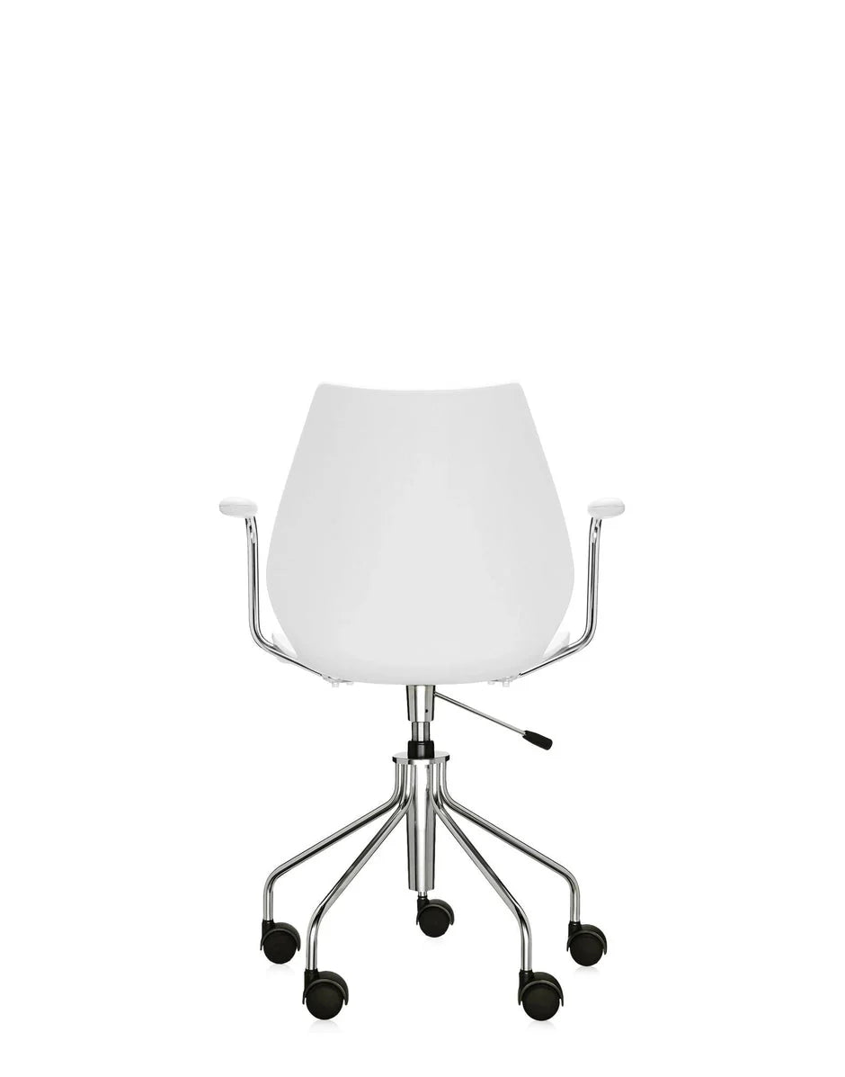[product_category]-Kartell Maui Swivel Armchair, Zinc White-Kartell-8058967037401-028792M-KAR-4