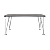 Kartell Max Desk 160x80 cm, břidlice/chrome