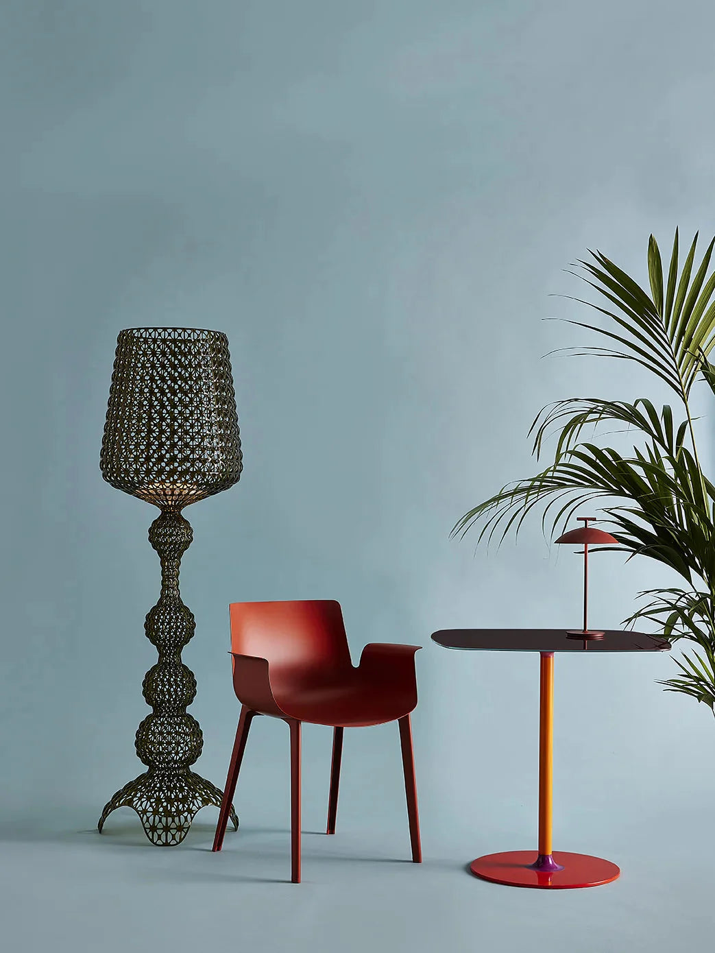 [product_category]-Kartell Mini Geen A Portable Table Lamp, Brick Red-Kartell-8058967332162-09710MA-KAR-7