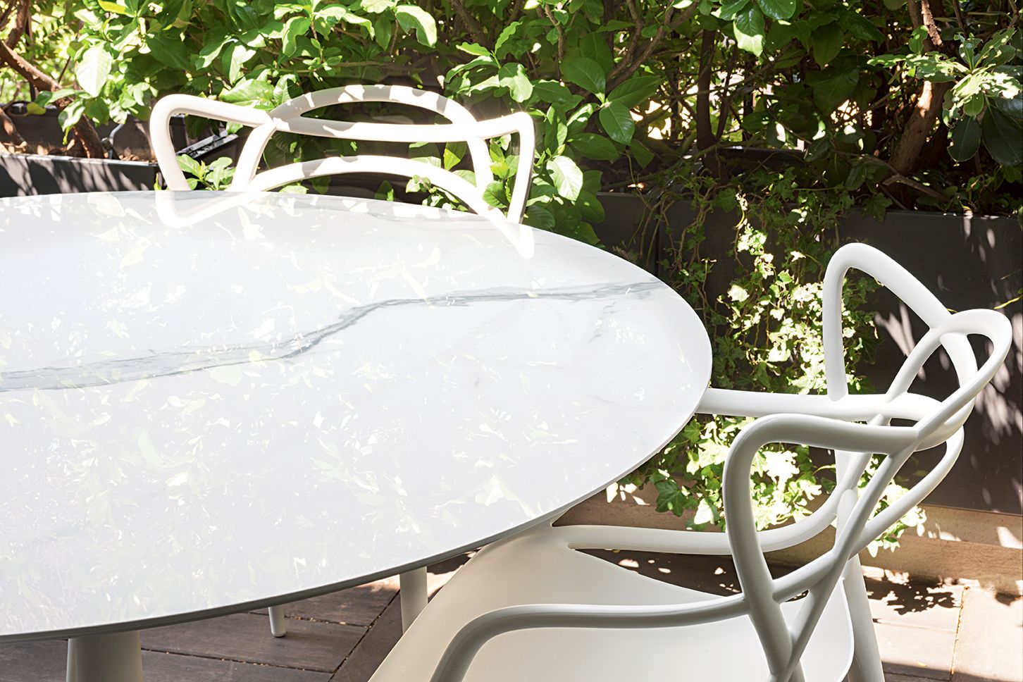 [product_category]-Kartell Multiplo Table Xl Rectangular Outdoor Marble 158x90 Cm, White-Kartell-8058967251579-04123MB-KAR-10