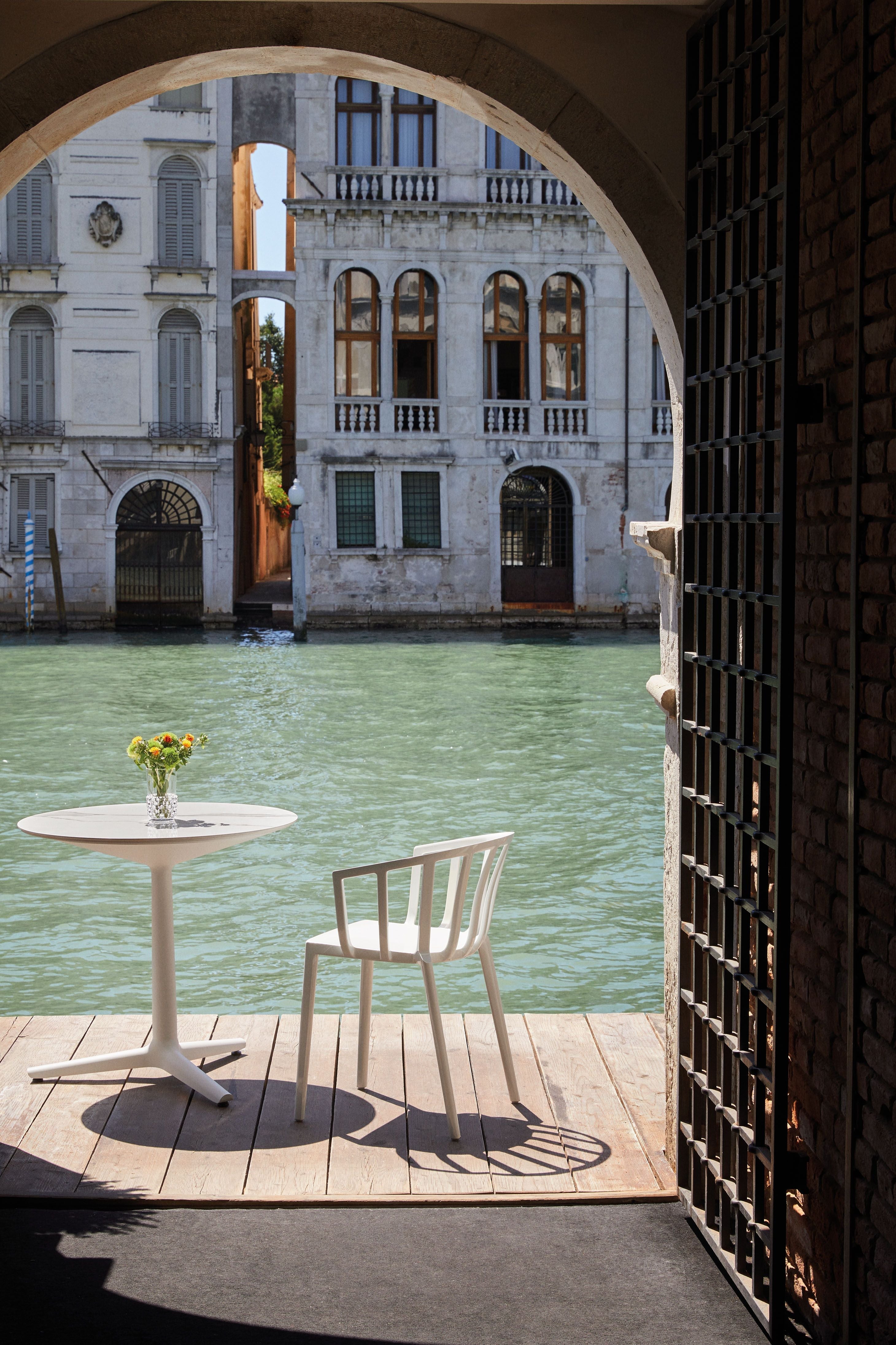 [product_category]-Kartell Multiplo Table Xl Rectangular Outdoor Marble 158x90 Cm, White-Kartell-8058967251579-04123MB-KAR-11