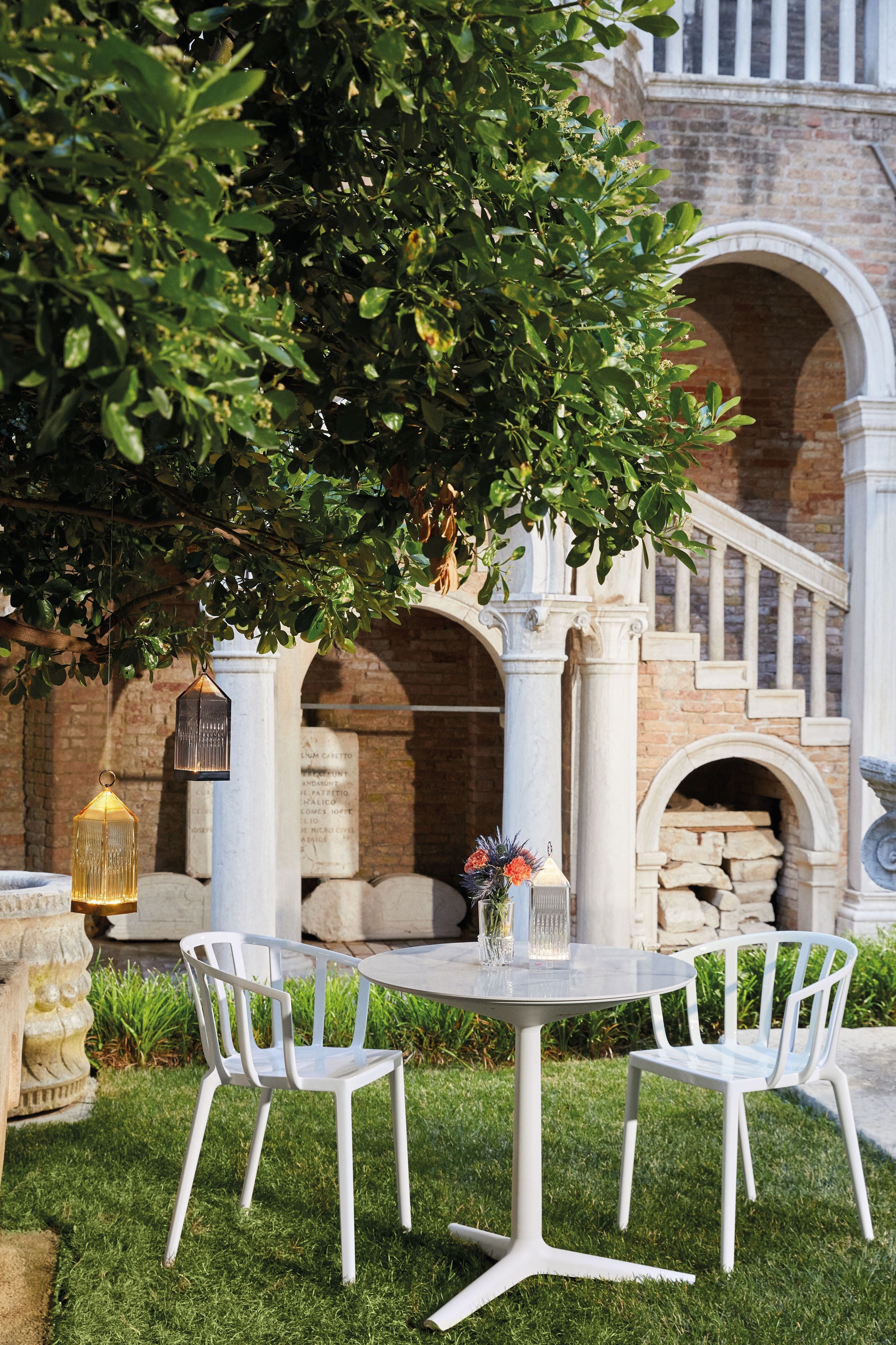 [product_category]-Kartell Multiplo Table Xl Rectangular Outdoor Marble 158x90 Cm, White-Kartell-8058967251579-04123MB-KAR-12