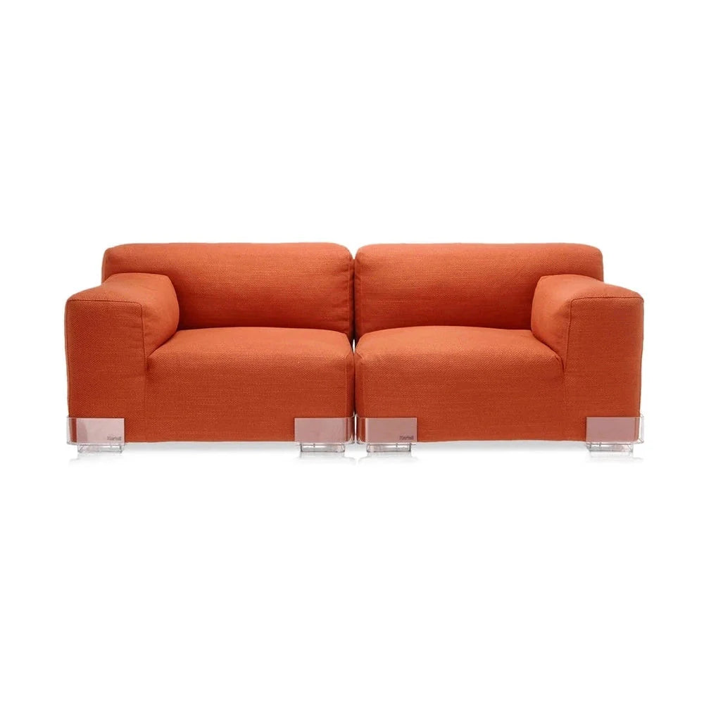 [product_category]-Kartell Plastics Duo 2 Seater Sofa Dx Cotton, Orange-Kartell-8058967078534-0709473-KAR-1