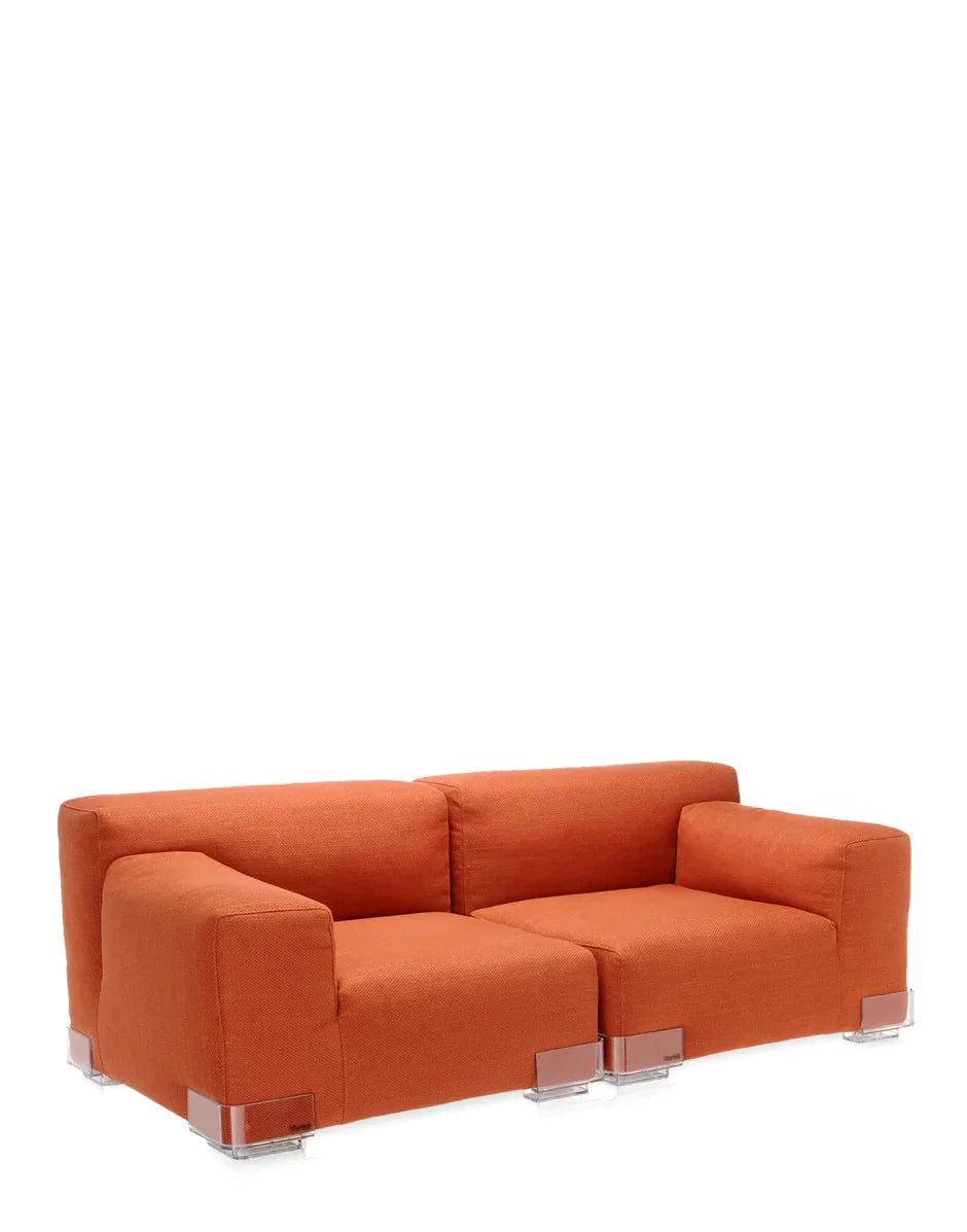[product_category]-Kartell Plastics Duo 2 Seater Sofa Dx Cotton, Orange-Kartell-8058967078534-0709473-KAR-7