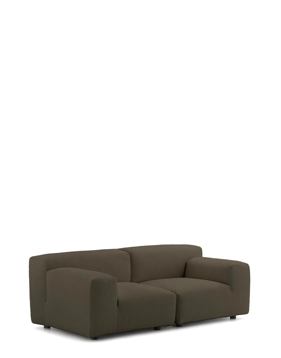 [product_category]-Kartell Plastics Duo 2 Seater Sofa Dx Orsetto, Brown-Kartell-8058967328530-07094O3-KAR-2