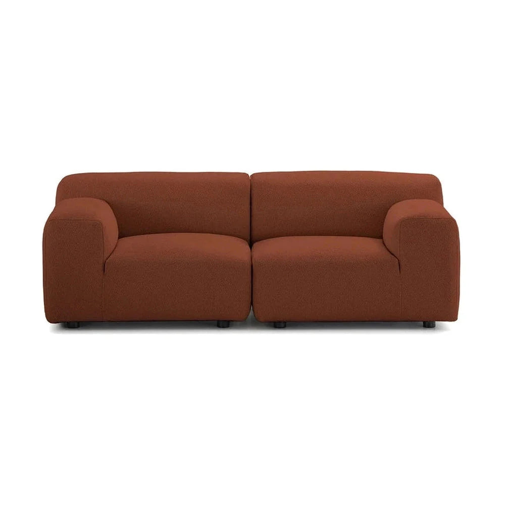 [product_category]-Kartell Plastics Duo 2 Seater Sofa Dx Orsetto, Rusty Orange-Kartell-8058967328547-07094O4-KAR-1