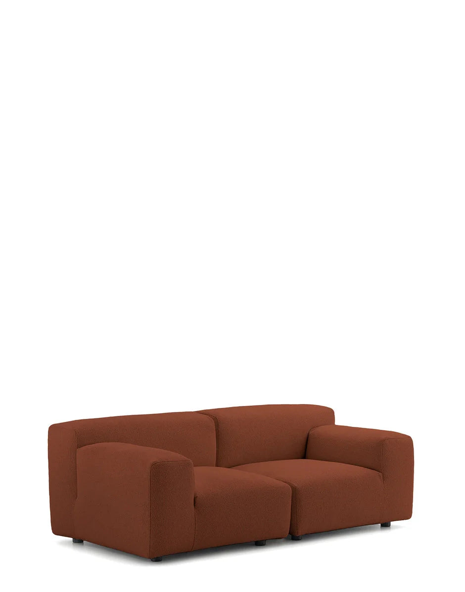 [product_category]-Kartell Plastics Duo 2 Seater Sofa Dx Orsetto, Rusty Orange-Kartell-8058967328547-07094O4-KAR-2