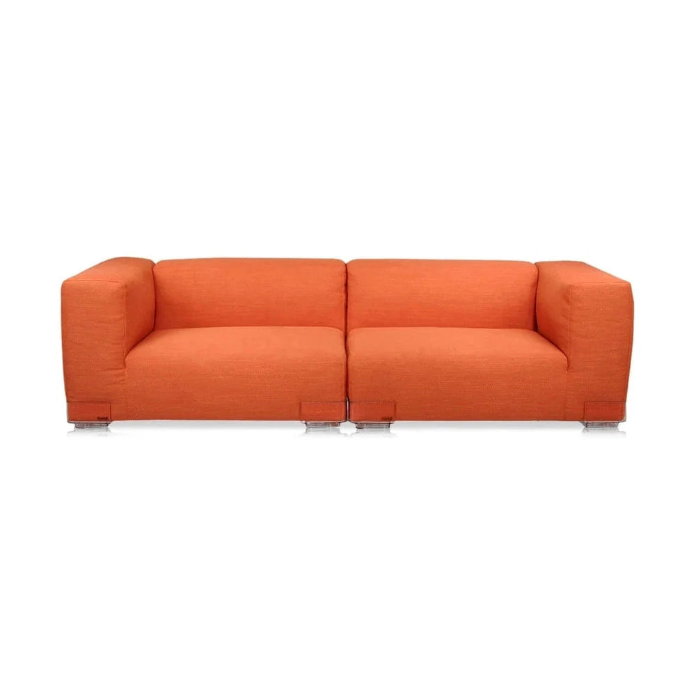 [product_category]-Kartell Plastics Duo 2 Seater Sofa Dx Xl Cotton, Orange-Kartell-8058967078817-0709873-KAR-1
