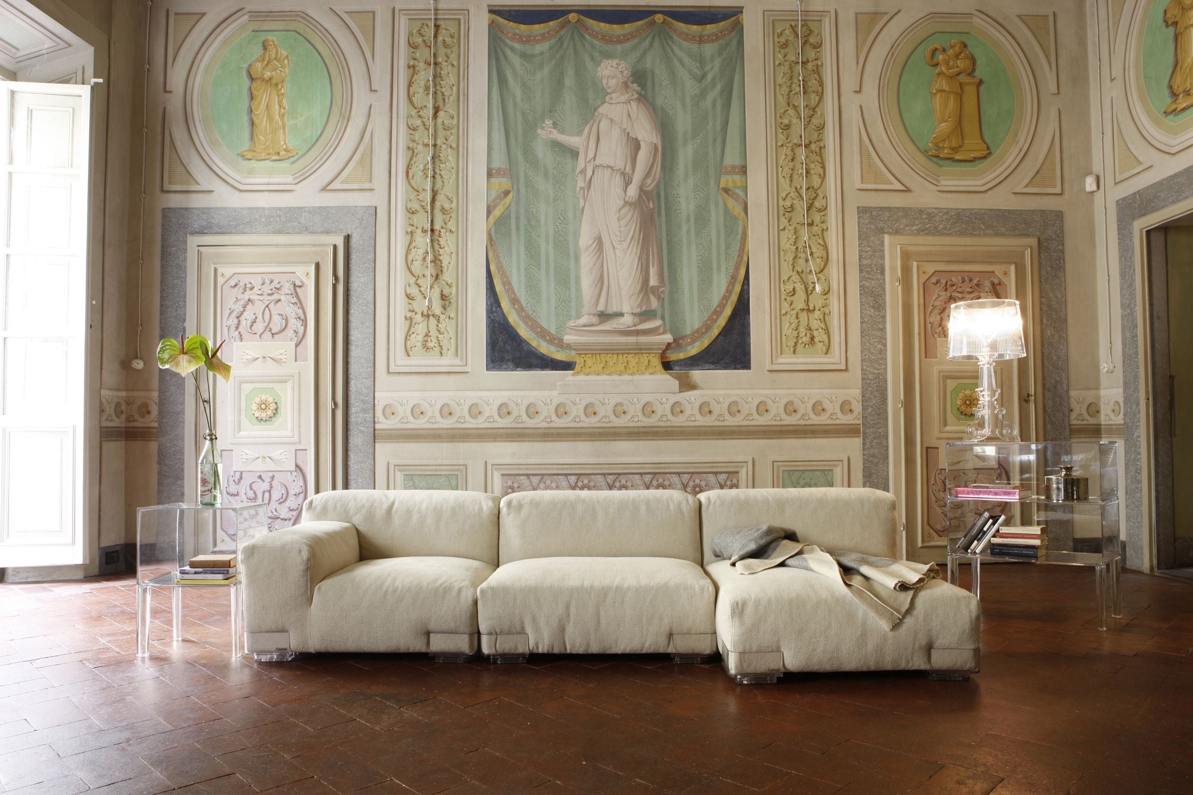 [product_category]-Kartell Plastics Duo 2 Seater Sofa Sx Xl Cotton, Green-Kartell-8058967078893-0709974-KAR-4