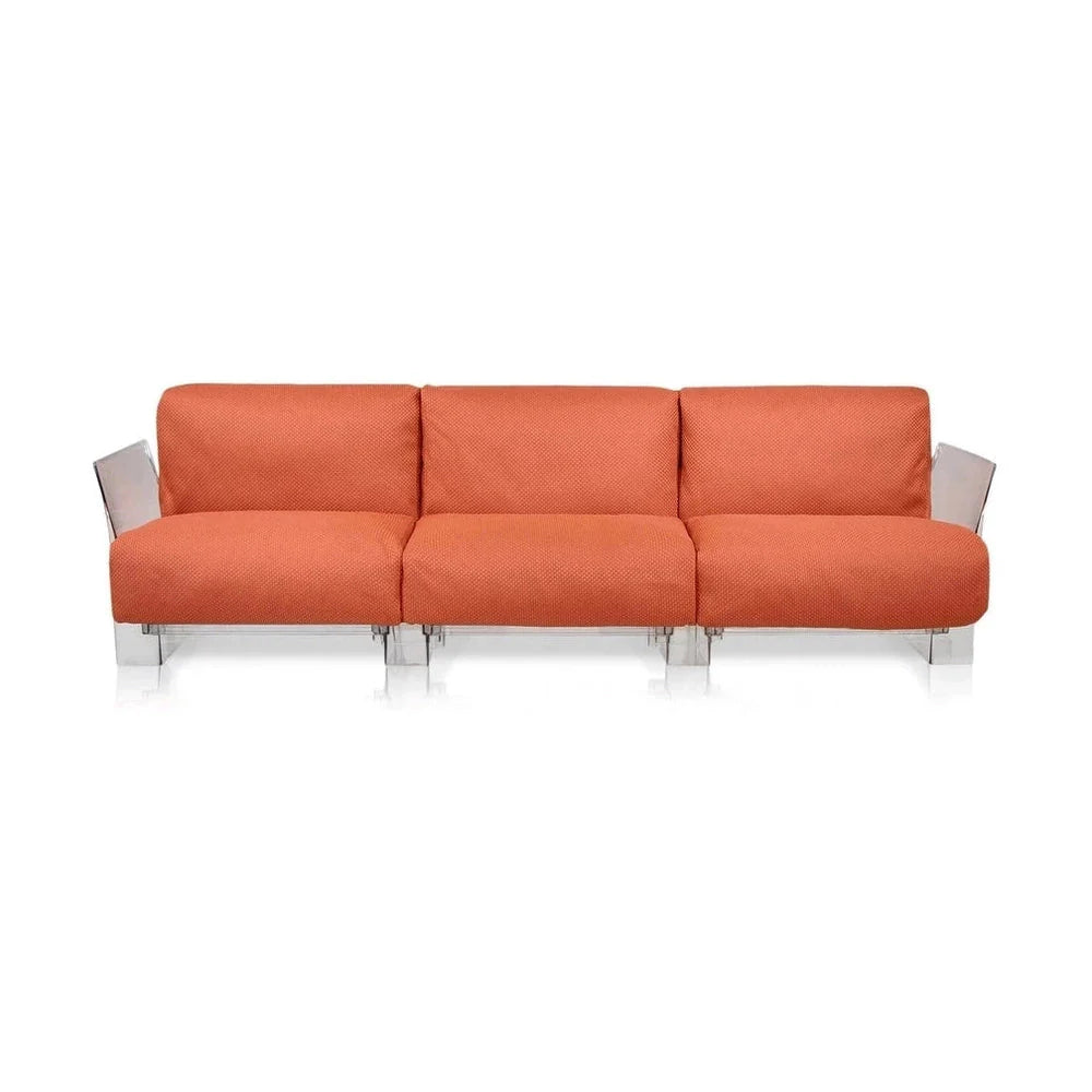 [product_category]-Kartell Pop Outdoor 3 Seater Sofa Ikon, Orange-Kartell-8058967077759-0704332-KAR-1