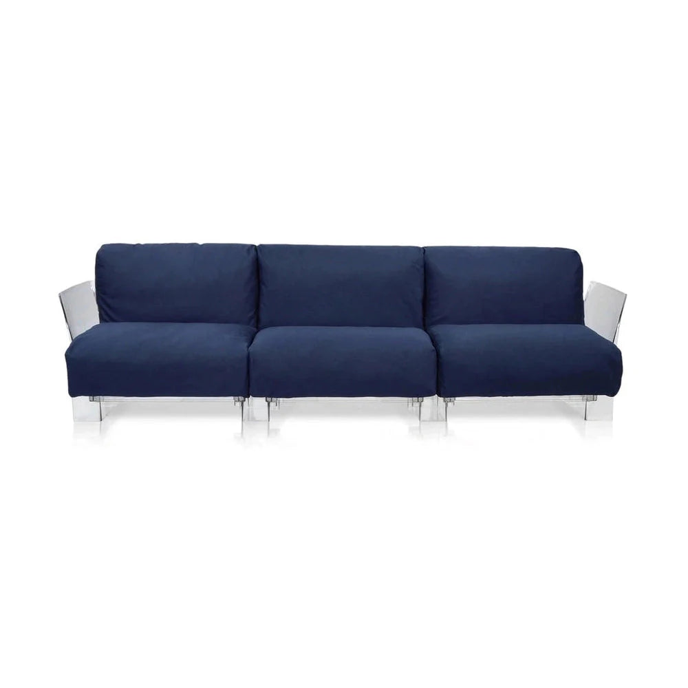 [product_category]-Kartell Pop Outdoor 3 Seater Sofa Sunbrella, Blue-Kartell-8058967077728-0704327-KAR-1