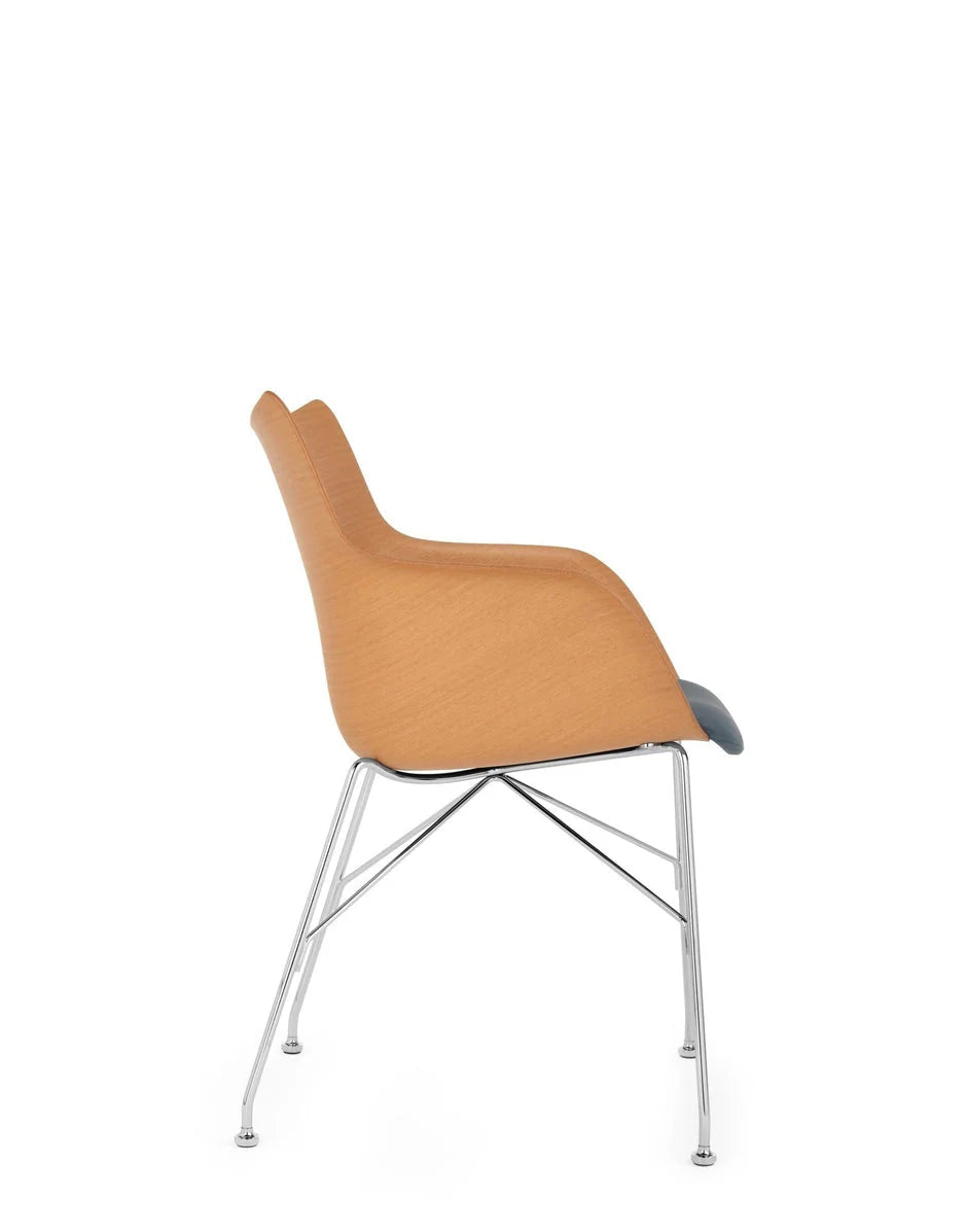 [product_category]-Kartell Q/Wood Armchair, Light Wood/Chrome/Light Blue-Kartell-8058967310443-05928C2-KAR-3