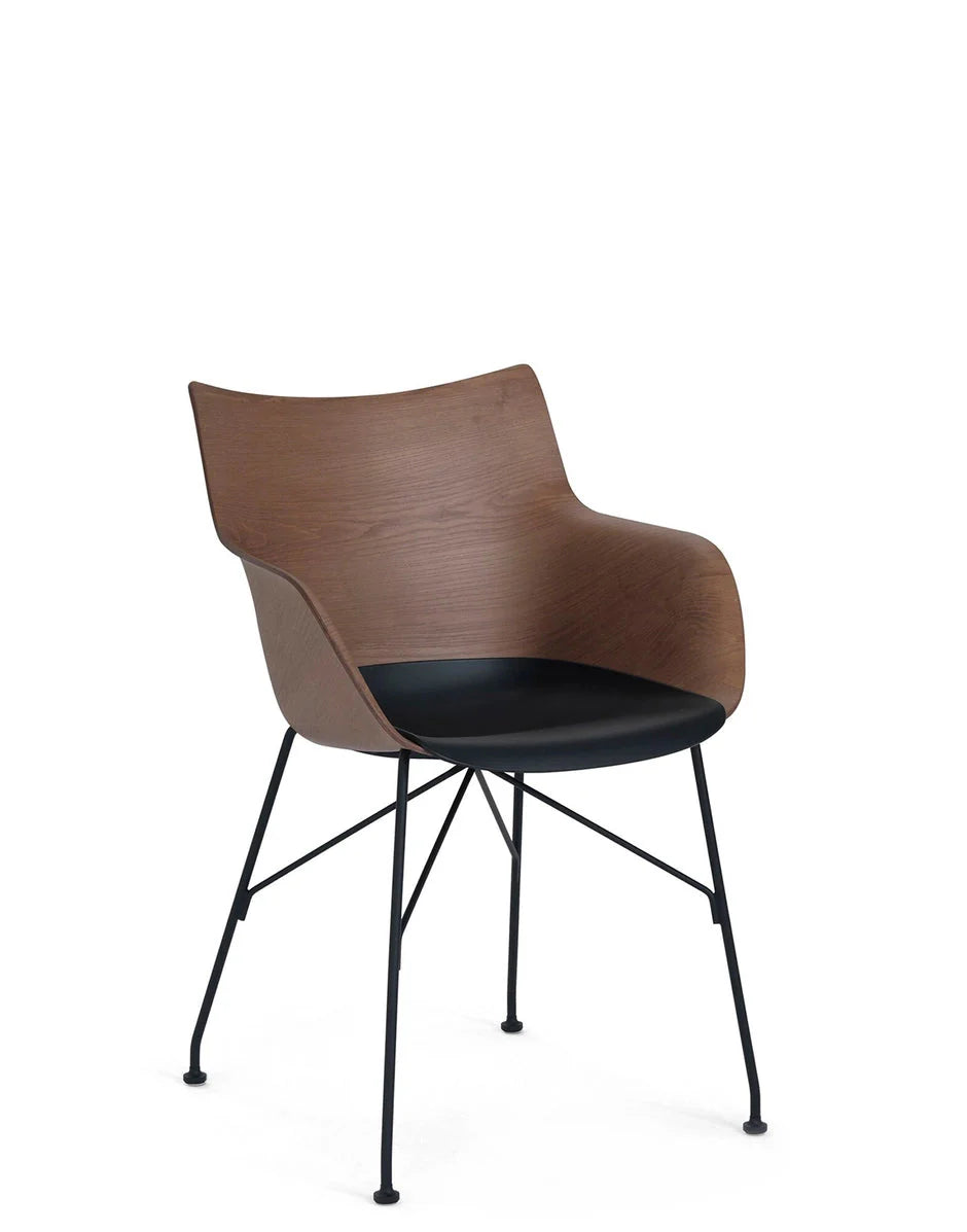 [product_category]-Kartell Q/Wood Armchair Slatted Ash, Dark Wood/Black-Kartell-8058967294996-04914SN-KAR-2