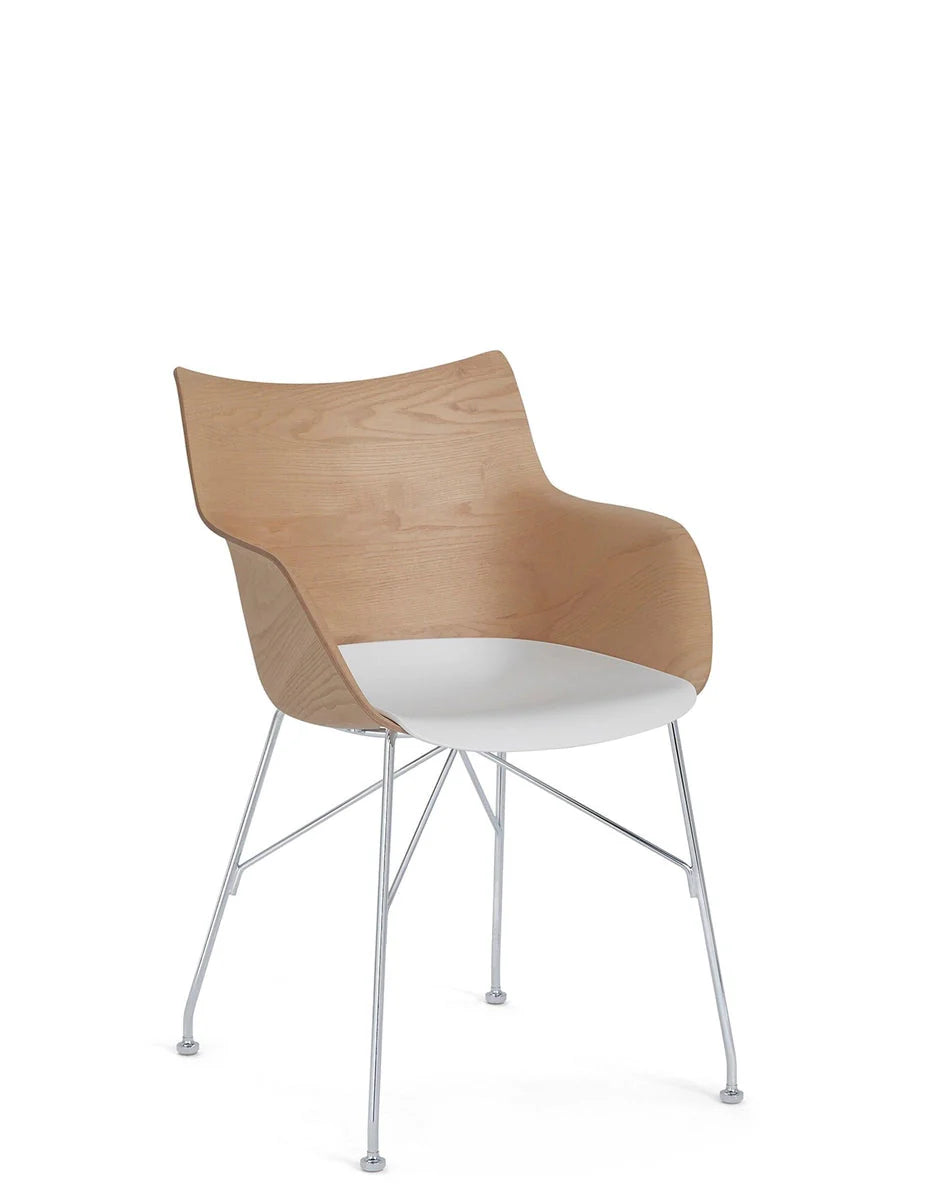 [product_category]-Kartell Q/Wood Armchair Slatted Ash, Light Wood/Chrome-Kartell-8058967294958-04914CC-KAR-2