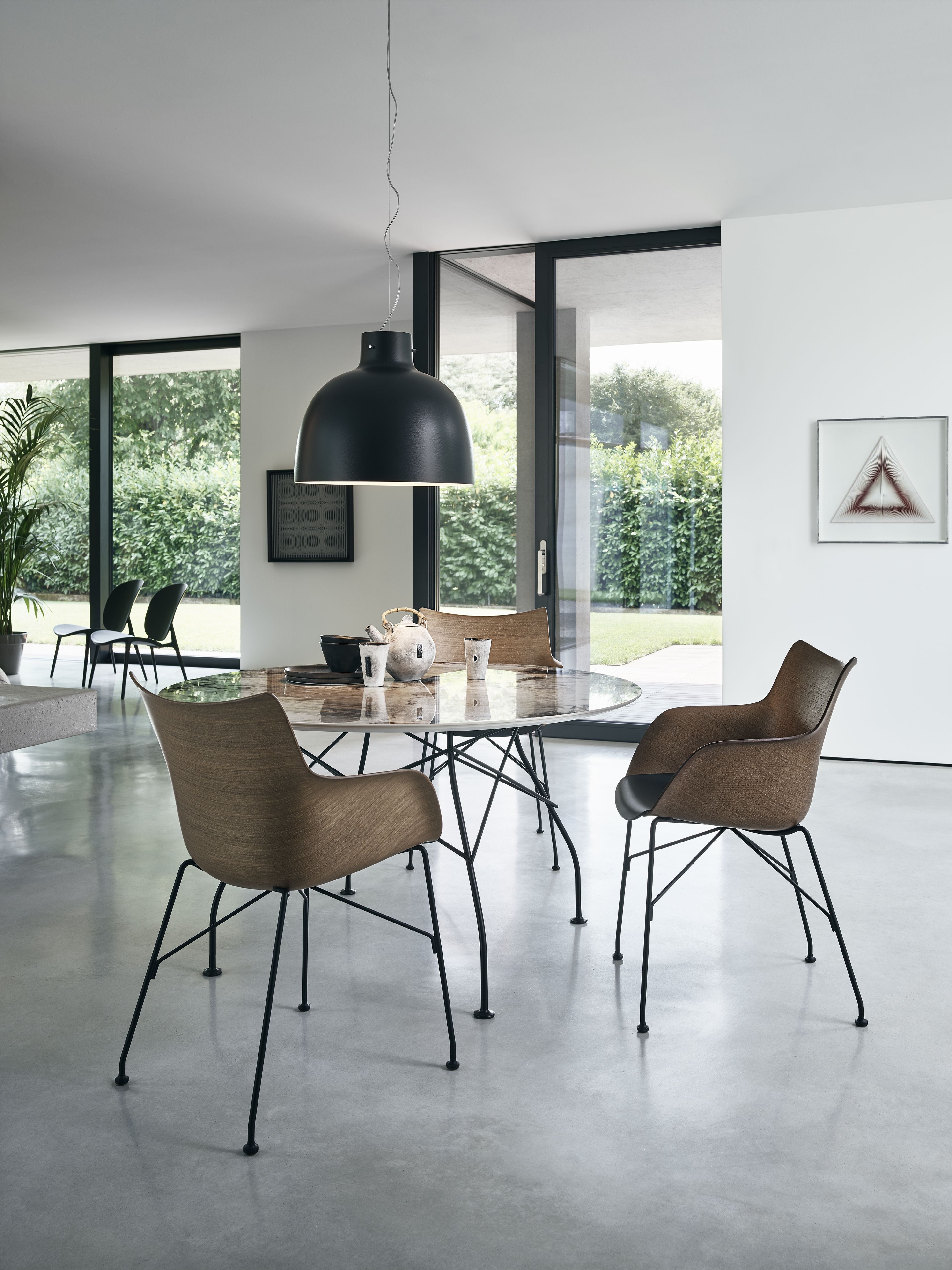 [product_category]-Kartell Q/Wood Armchair Slatted Ash, Light Wood/Chrome-Kartell-8058967294958-04914CC-KAR-8