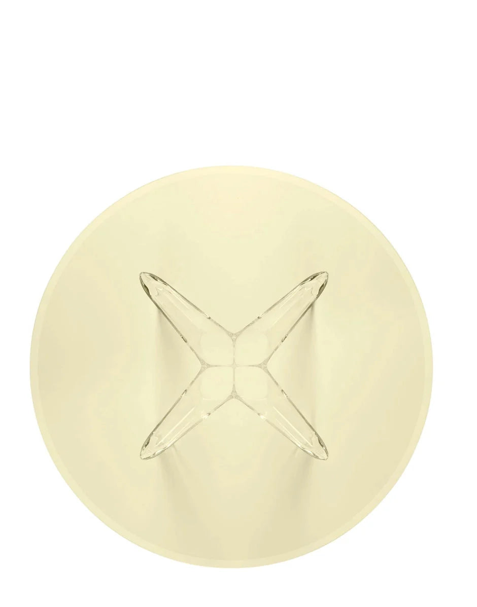 [product_category]-Kartell Sir Gio Table Round, Crystal/Yellow-Kartell-8058967259629-0327514-KAR-3