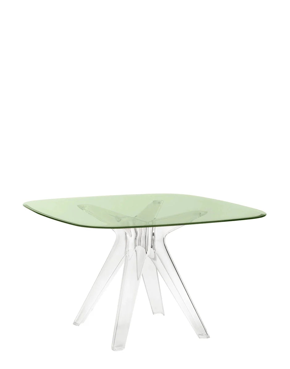 [product_category]-Kartell Sir Gio Table Square, Crystal/Green-Kartell-8058967259940-0327615-KAR-2