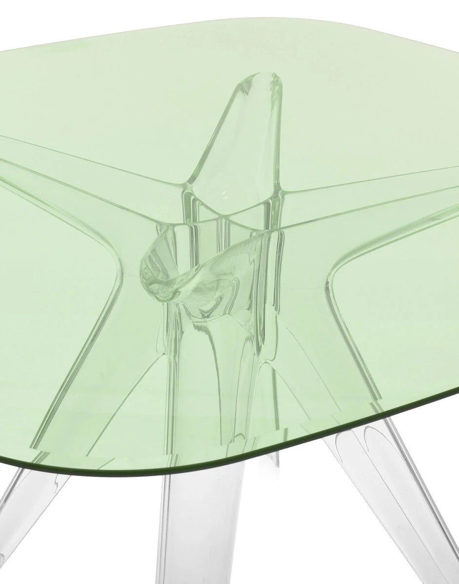 [product_category]-Kartell Sir Gio Table Square, Crystal/Green-Kartell-8058967259940-0327615-KAR-4