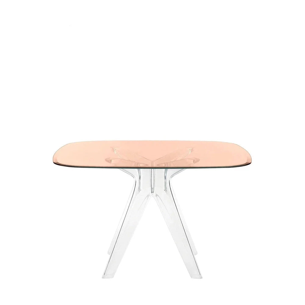 [product_category]-Kartell Sir Gio Table Square, Crystal/Pink-Kartell-8058967259889-0327612-KAR-1