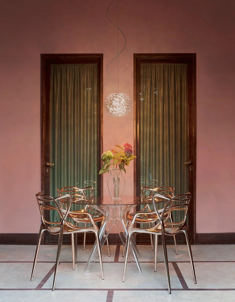 [product_category]-Kartell Sir Gio Table Square, Fume/Pink-Kartell-8058967260083-0327662-KAR-6