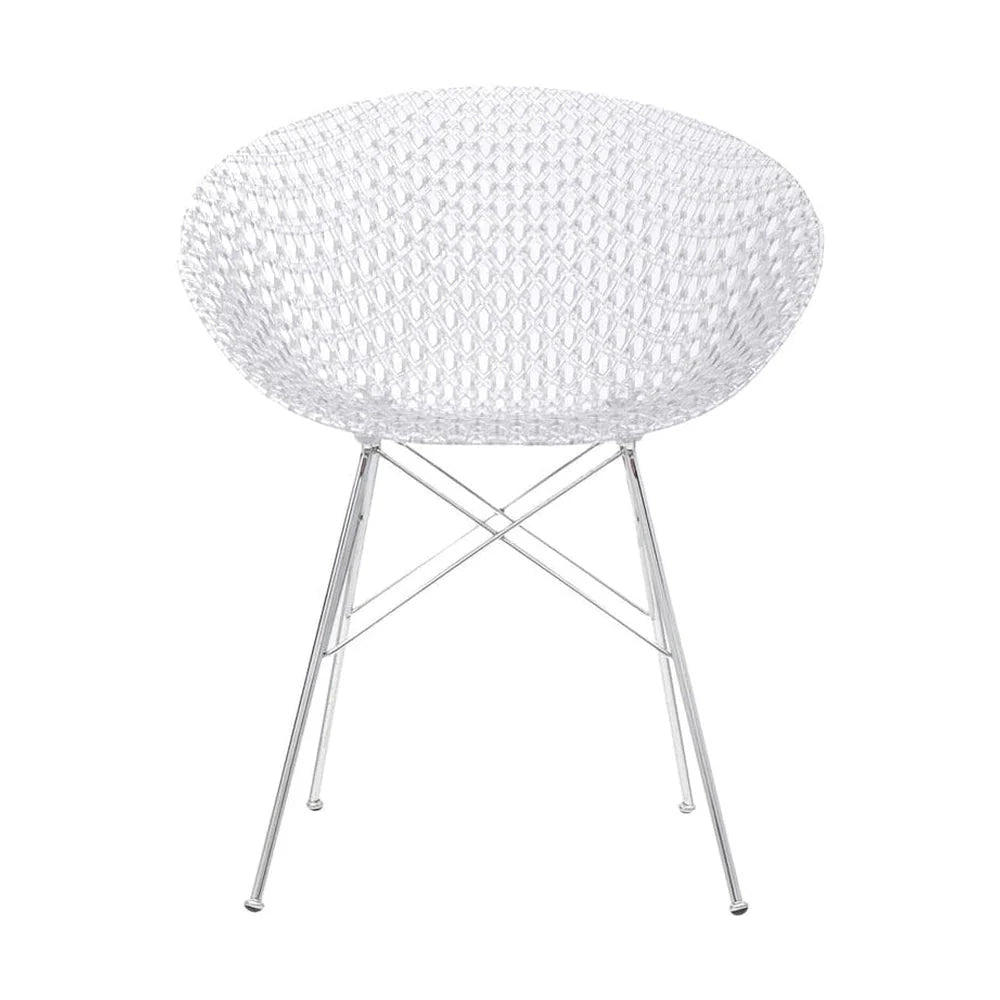 [product_category]-Kartell Smatrik Chair, Transparent/Chrome-Kartell-8058967285413-05834B4-KAR-1