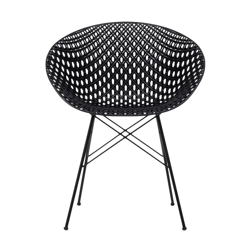 [product_category]-Kartell Smatrik Outdoor Chair, Black-Kartell-8058967287950-0583609-KAR-1