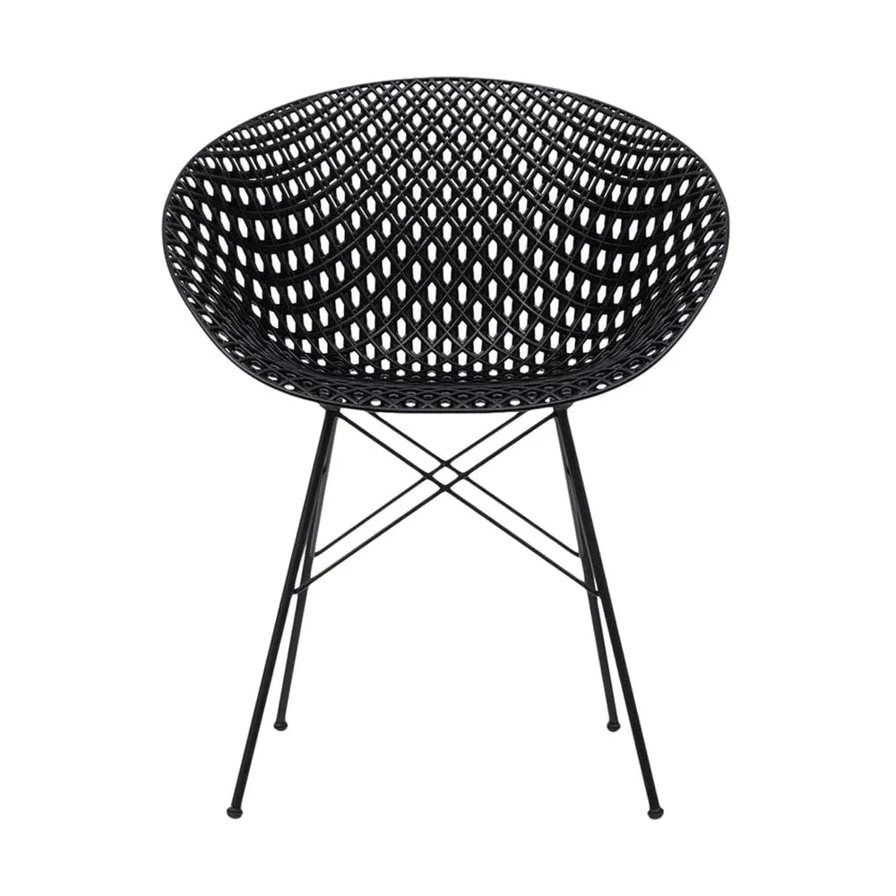 [product_category]-Kartell Smatrik Outdoor Chair, Black-Kartell-8058967287950-0583609-KAR-8