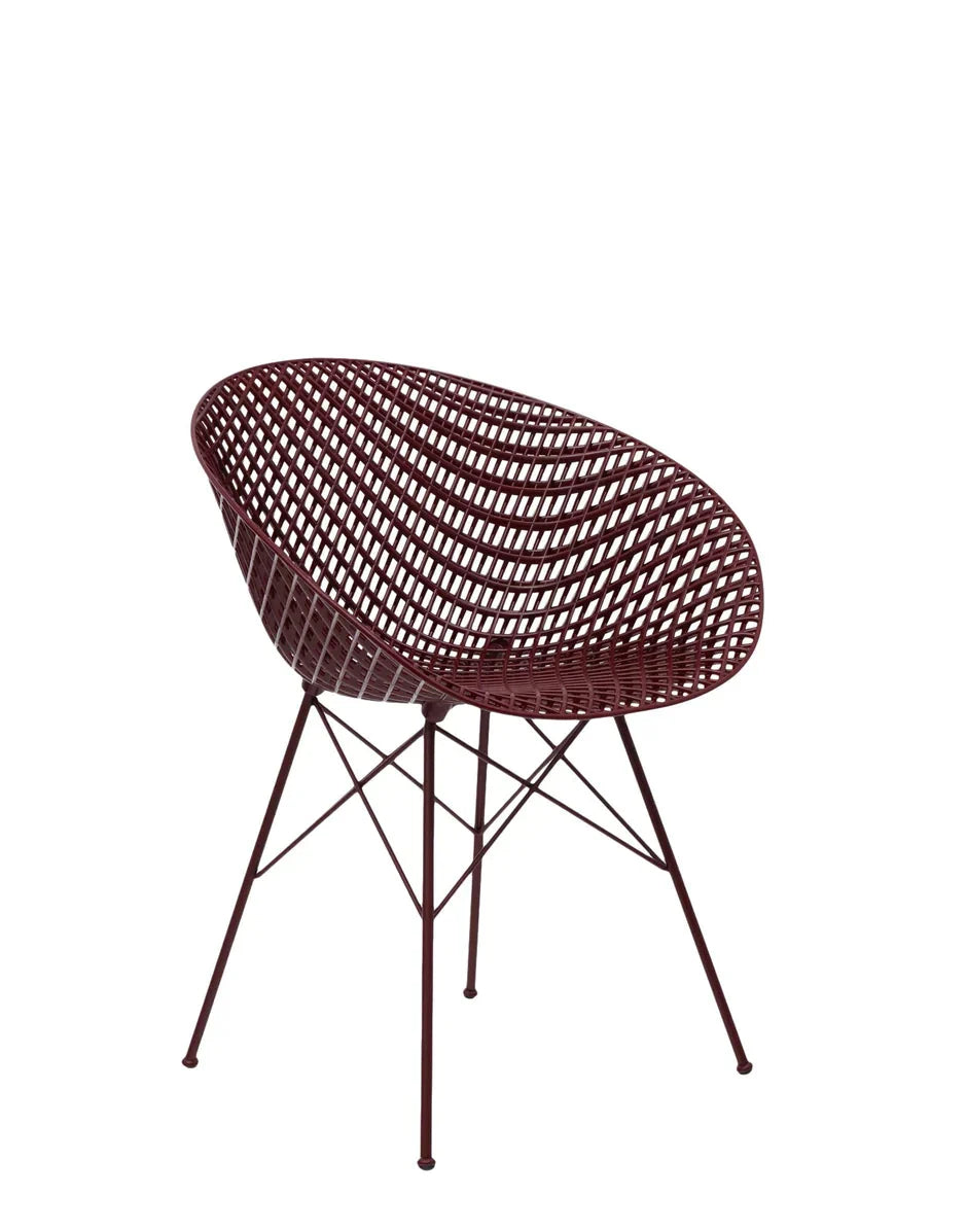 [product_category]-Kartell Smatrik Outdoor Chair, Plum-Kartell-8058967287974-05836PR-KAR-8