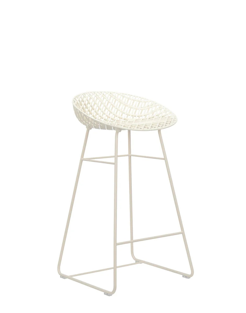 [product_category]-Kartell Smatrik Outdoor Stool, White/White-Kartell-8058967292930-0588203-KAR-2