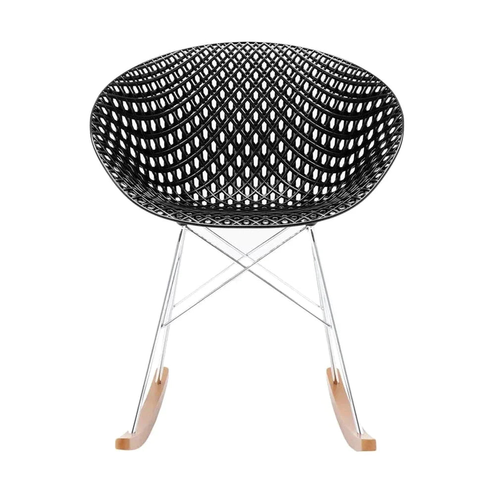 [product_category]-Kartell Smatrik Rocking Chair, Black/Chrome-Kartell-8058967287479-05835B9-KAR-8