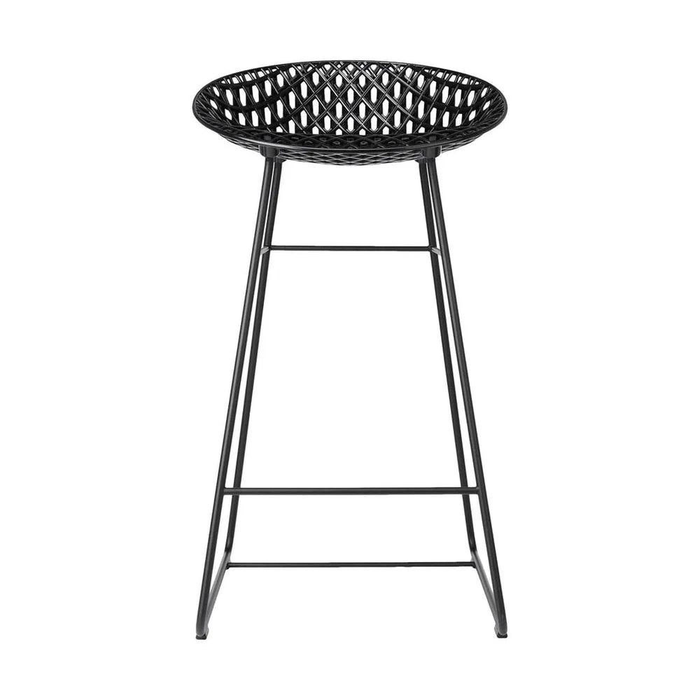 [product_category]-Kartell Smatrik Stool, Black/Black-Kartell-8058967292879-0588109-KAR-1