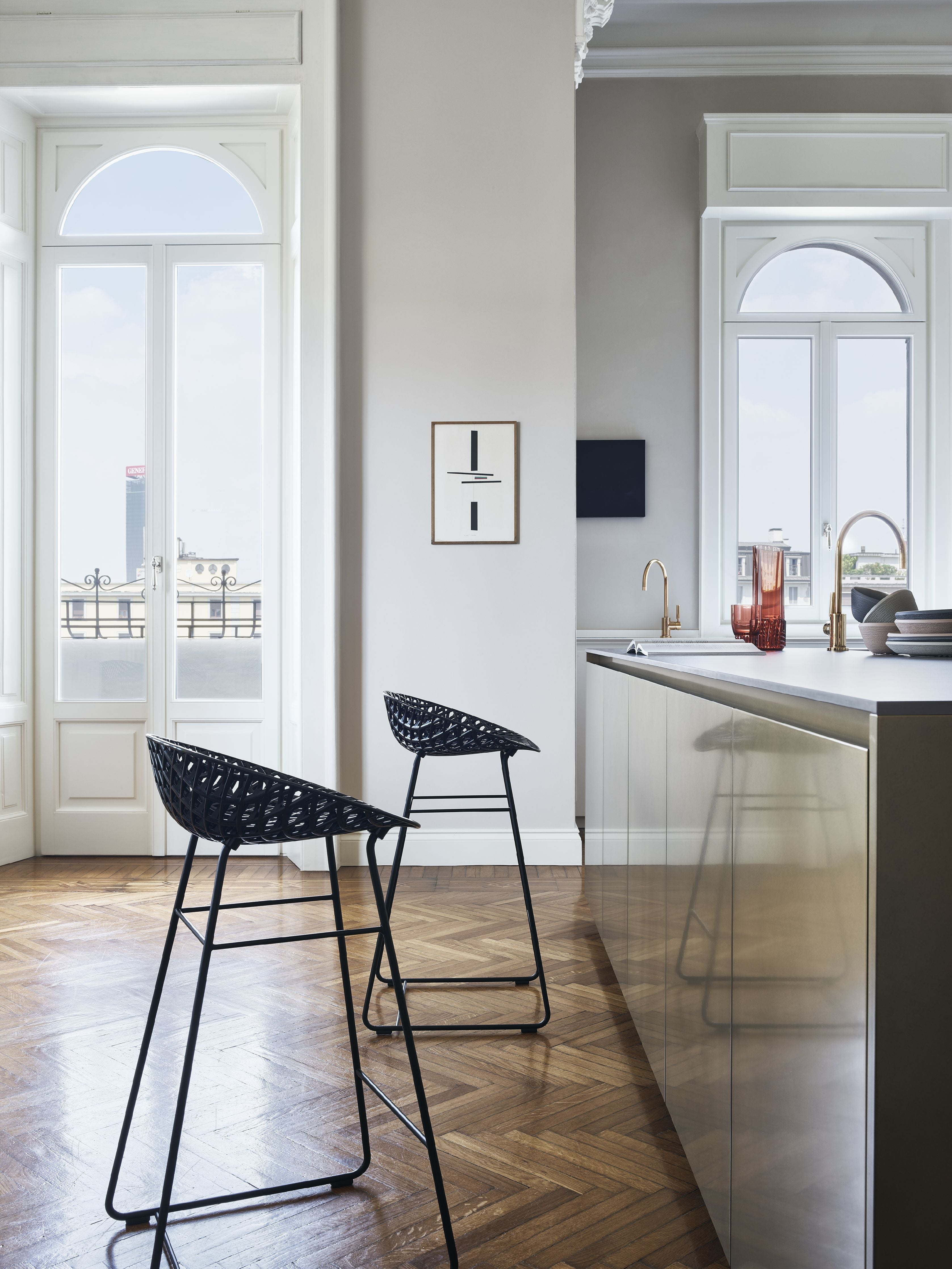 [product_category]-Kartell Smatrik Stool, Black/Chrome-Kartell-8058967292916-05881B9-KAR-5