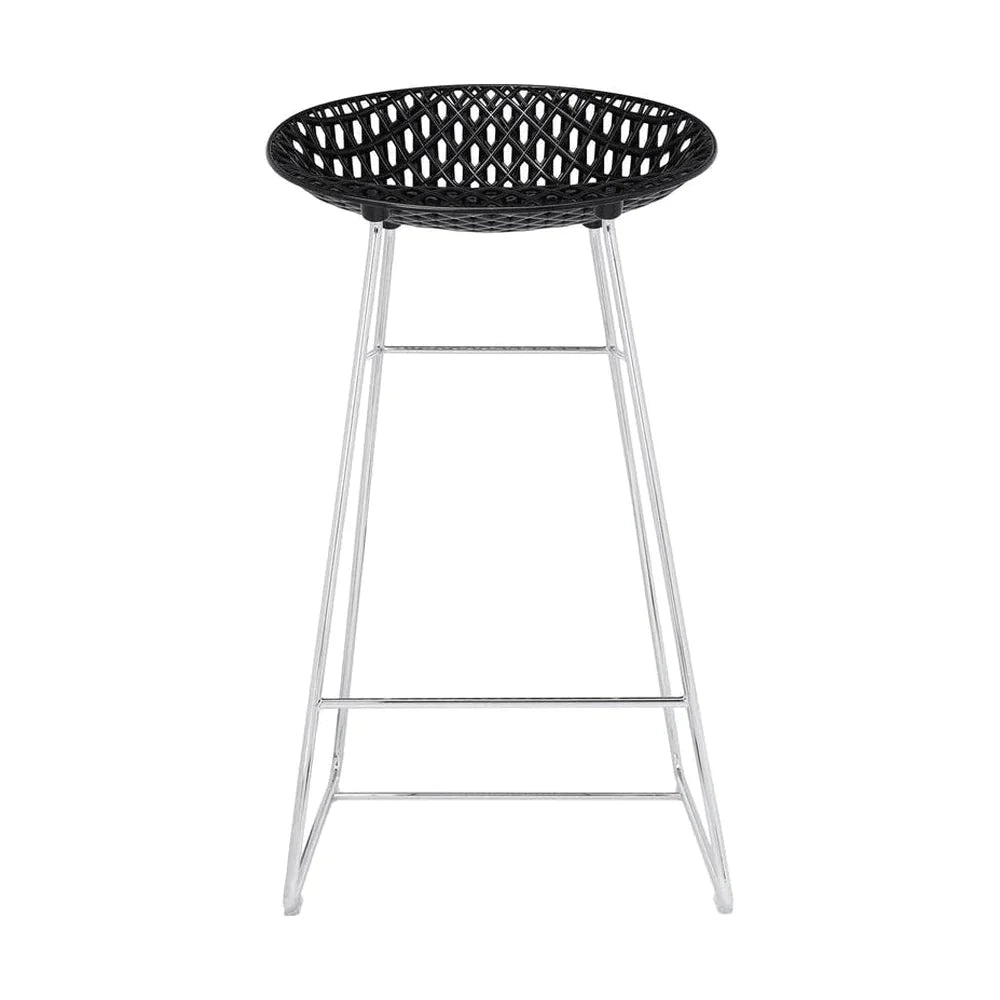 [product_category]-Kartell Smatrik Stool, Black/Chrome-Kartell-8058967292916-05881B9-KAR-6