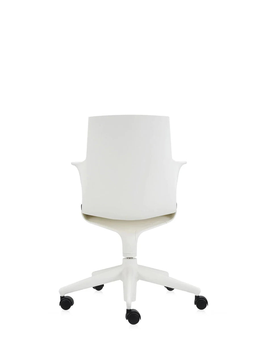 [product_category]-Kartell Spoon Armchair, White/Black-Kartell-8058967057898-0481903-KAR-4