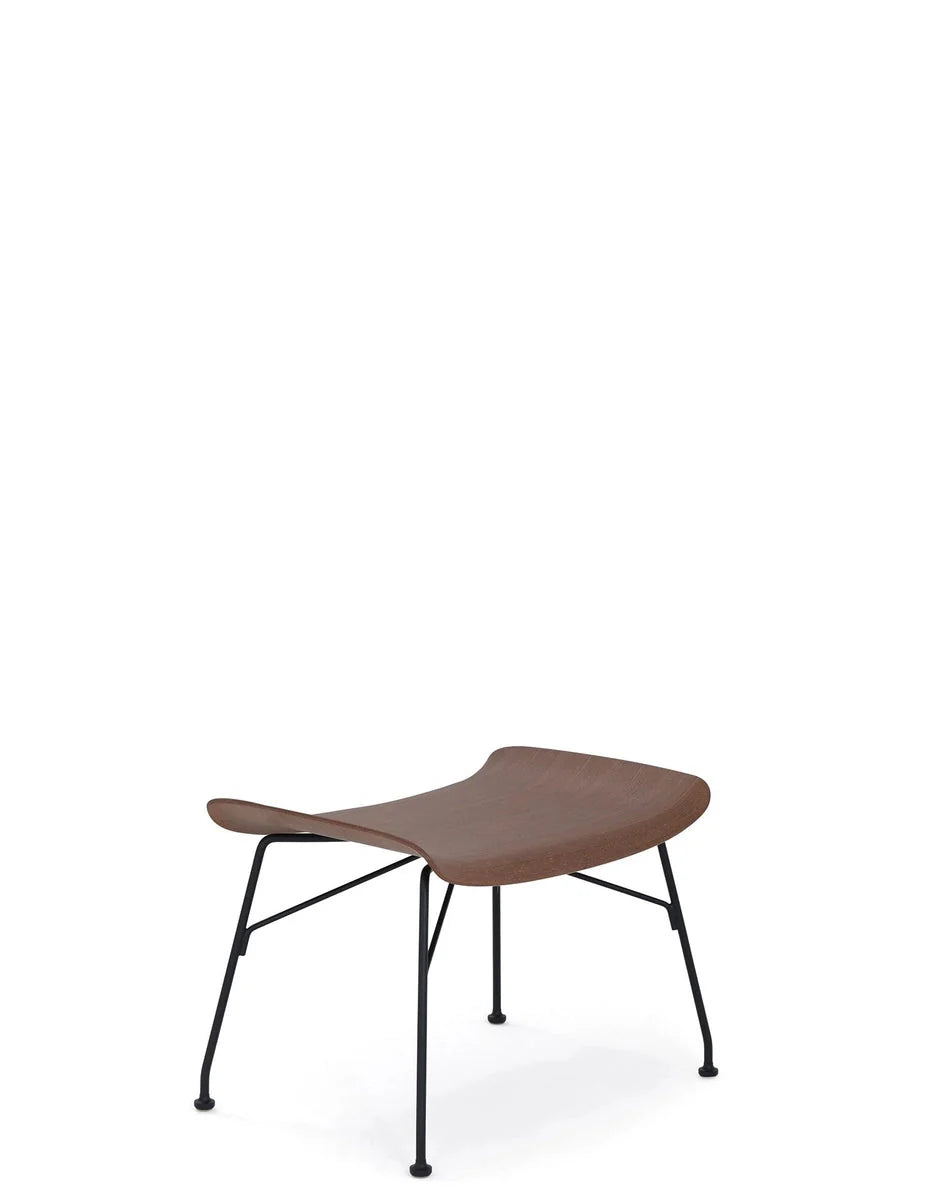 [product_category]-Kartell S/Wood Footrest Basic Veneer, Dark Wood/Black-Kartell-8058967295139-04918SN-KAR-2