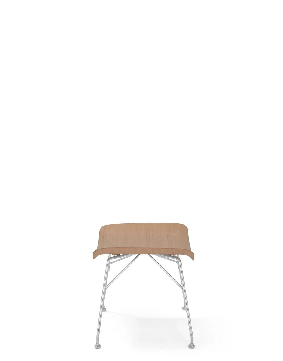[product_category]-Kartell S/Wood Footrest Basic Veneer, Light Wood/Chrome-Kartell-8058967294750-04918CC-KAR-3